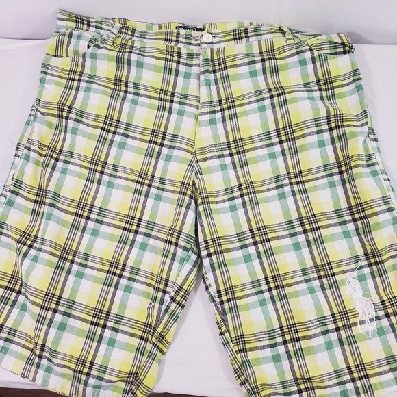 Polo Ralph Lauren Other - Polo Ralph Lauren Men's Green Plaid Golf Shorts